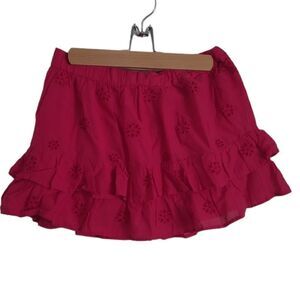 Hollister skirt Mini size small hot pink ruffles junior's women's